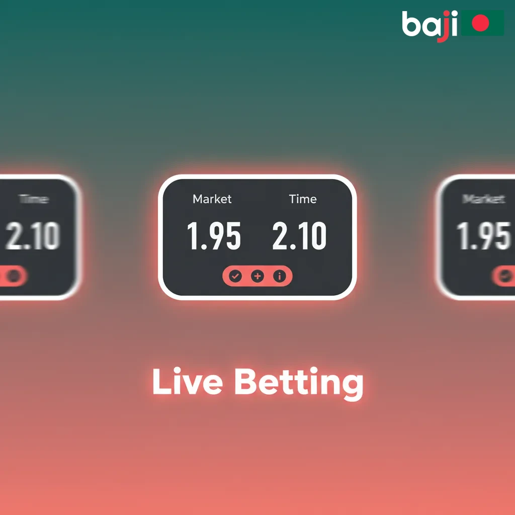 Live betting UI showing in-play odds, scores, cash out, and quick bet slips for cricket, football, tennis, and basketball