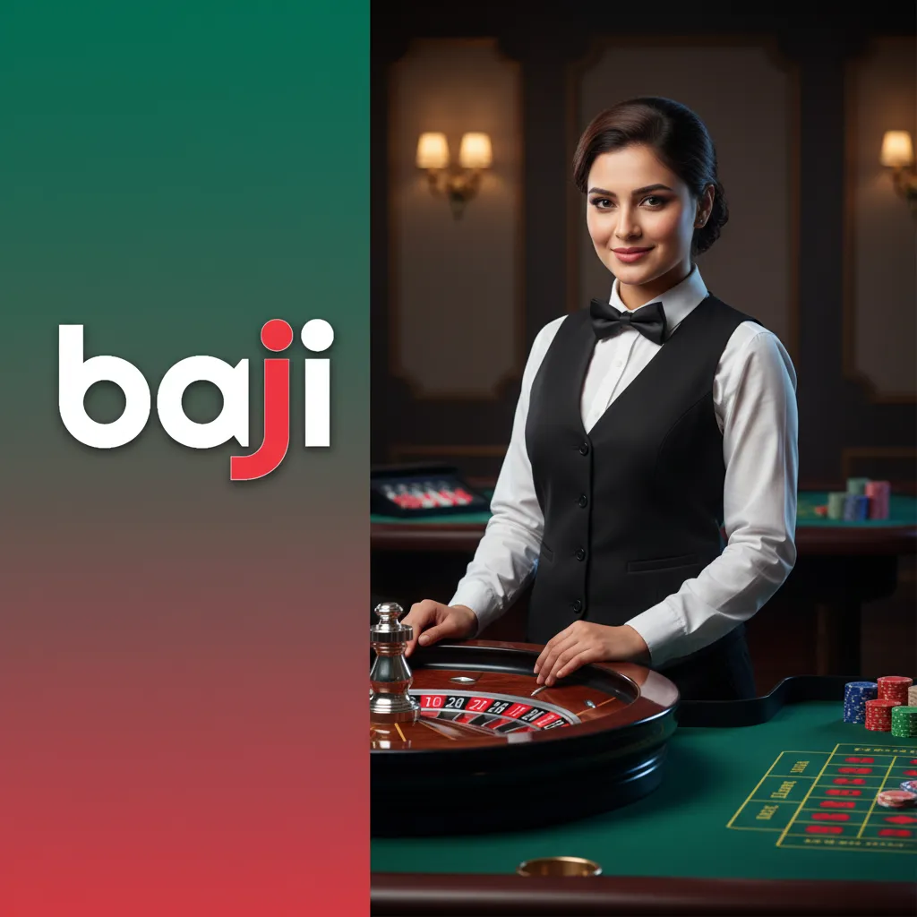 Baji Live casino interface showing live dealers and games: Roulette, Blackjack, Baccarat, Andar Bahar, Teen Patti.