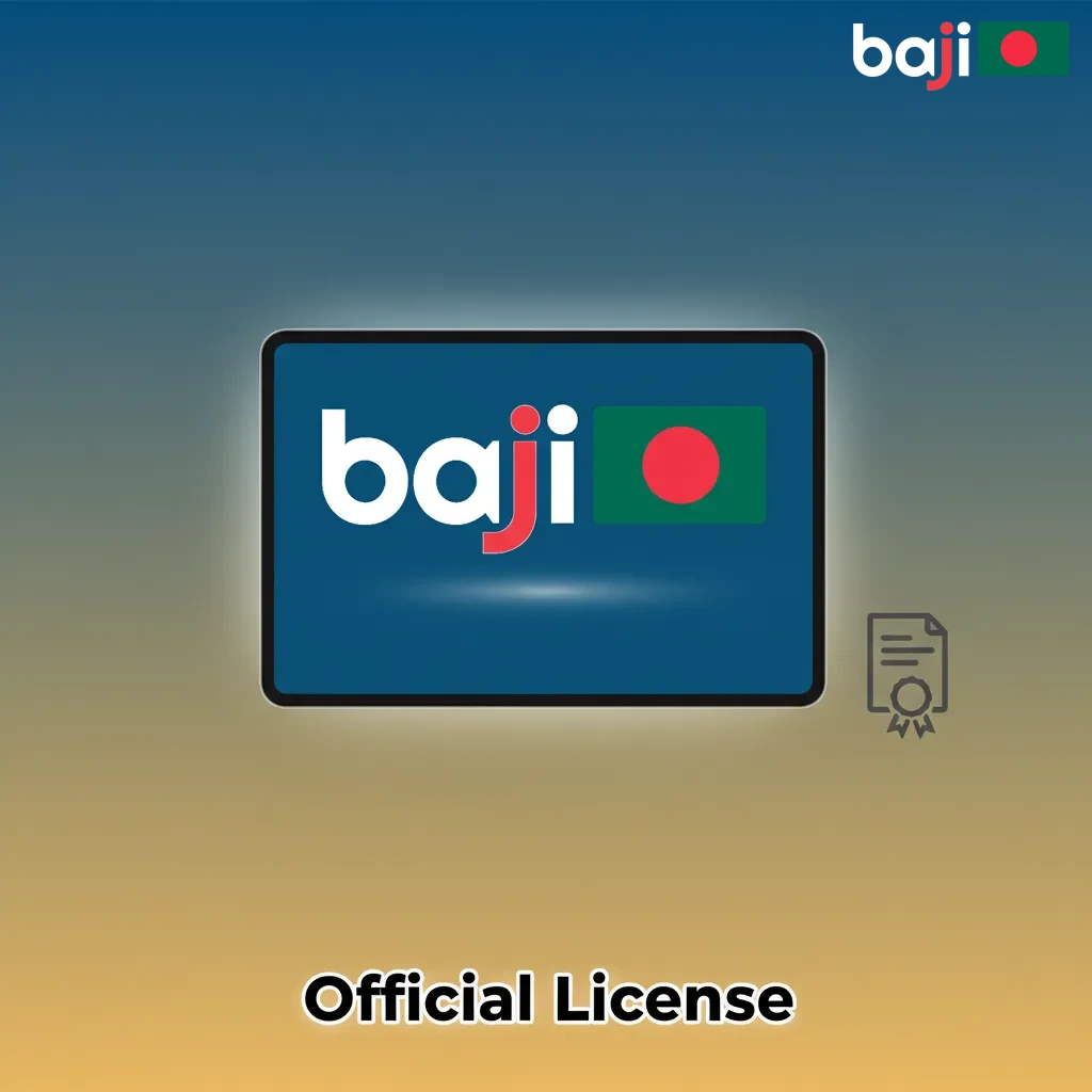 Certificate badge showing Baji Live's Curaçao eGaming license (2020), with privacy and AML compliance icons.