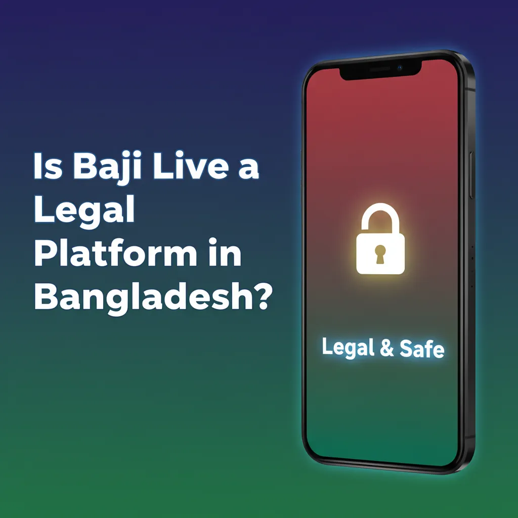 Infographic: Is Baji Live legal in Bangladesh? Notes restrictions, international licence, privacy policy, RG tools, HQ info.
