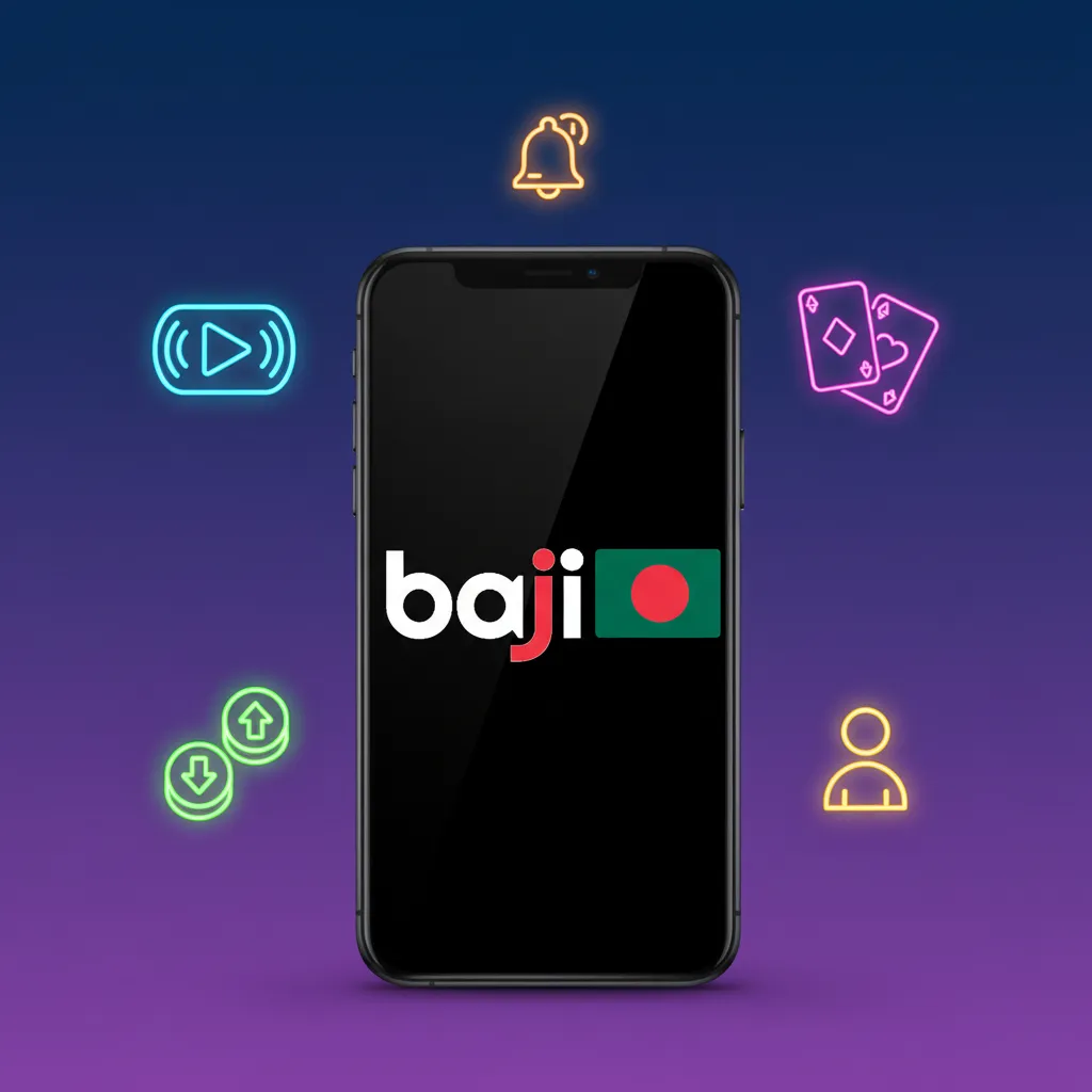 Baji Live app features: one-hand UI, local BD payments, BDT support, live betting, bonuses, low data, 24/7 support