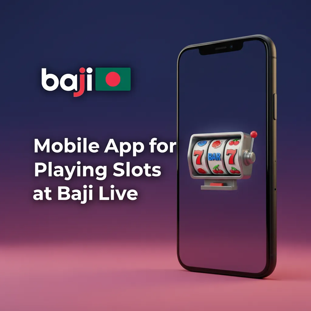 Phone displaying Baji Live slots app with clean UI, Slots tab, provider/volatility filters, and live wallet updates.