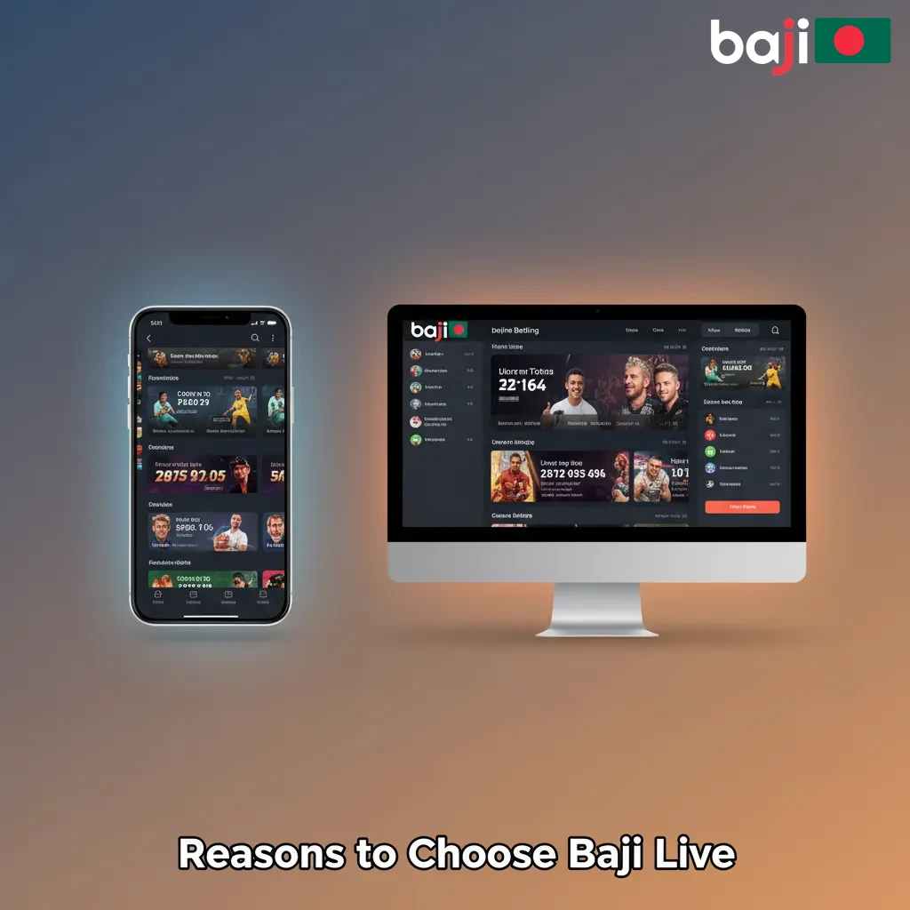 Reasons to choose Baji Live: BDT payments via bKash/Nagad, fast payouts, cricket/football, 24/7 Bangla support.