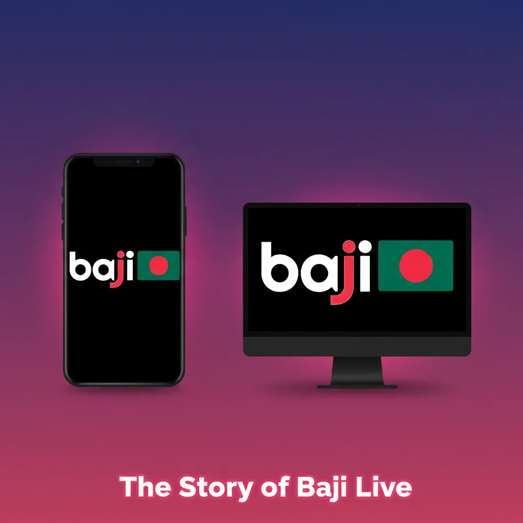 Illustration summarizing Baji Live's transparency: licenses, founders, HQ, and Bangladesh-focused app-first promotions.