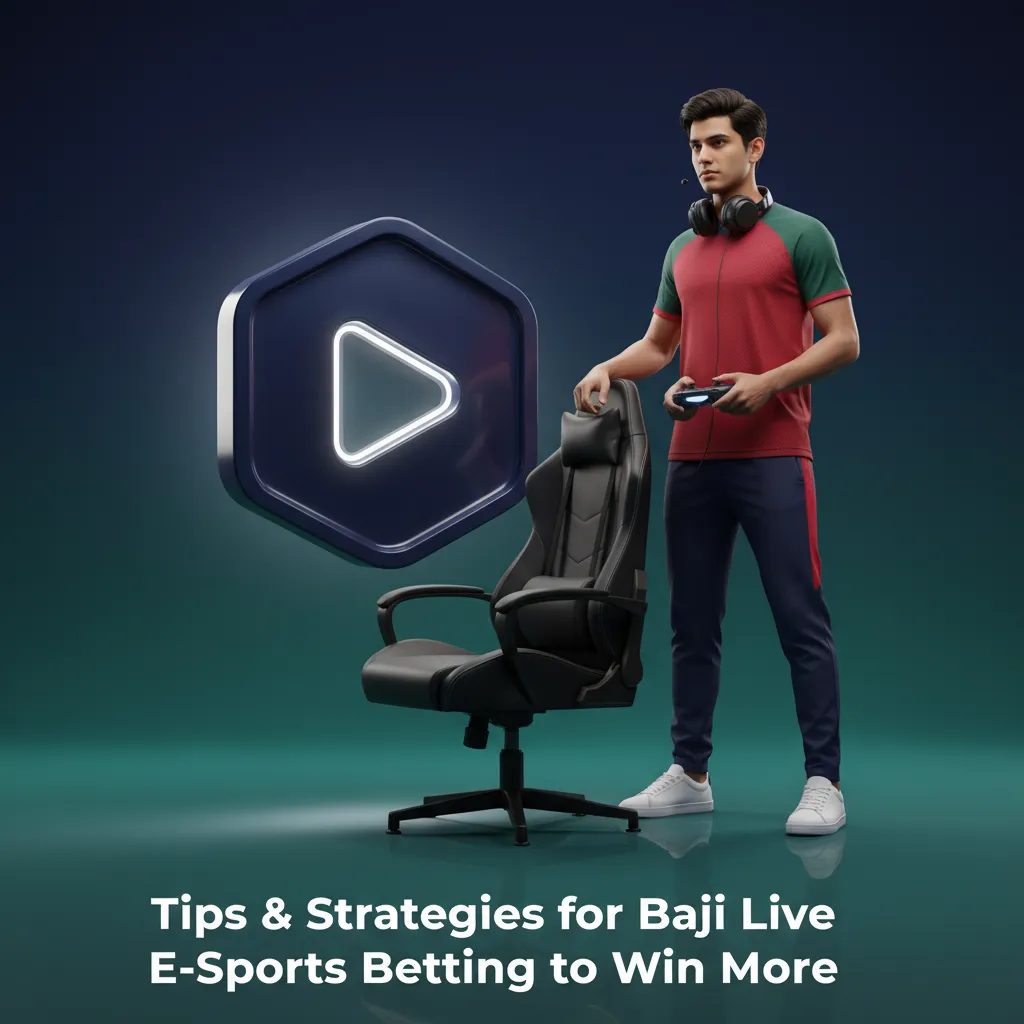 Infographic: Baji live esports betting tips—bankroll 1–3%, specialize, research form, track meta, plan entries, set limits