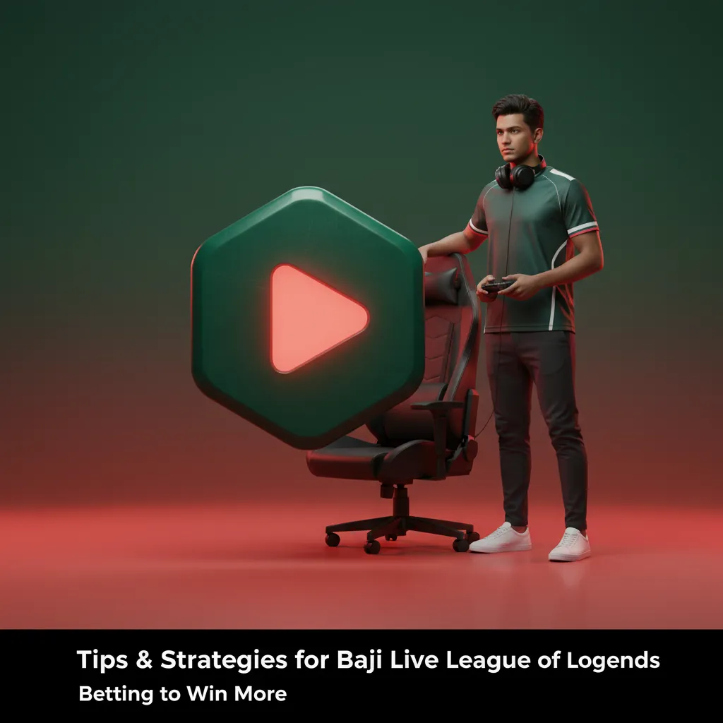 Baji Live LoL betting tips infographic: bankroll, team form, meta shifts, draft impact, and live odds.
