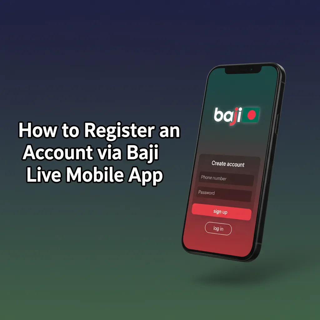 How to register on Baji Live app: open app, enter mobile/email, set password, choose BDT, confirm 18+, verify account.